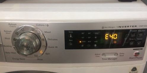 Lỗi E40 Máy Giặt Elechtrolux Nguyên nhân và cách xử lí
